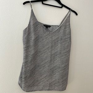 Essential stripped camisole in black and white